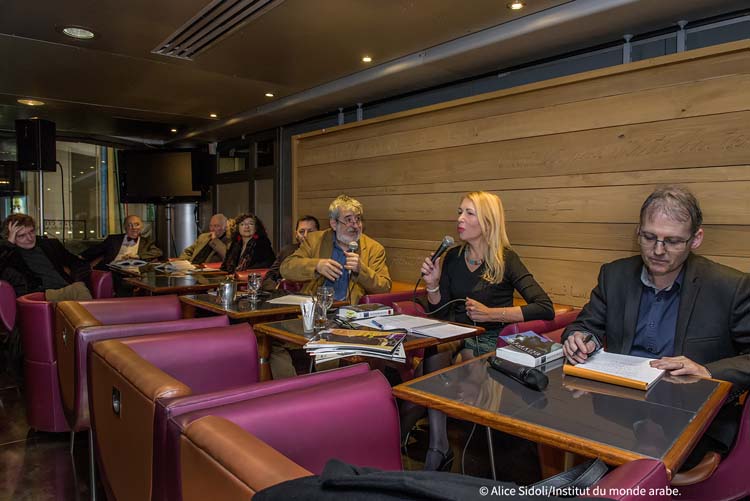 Café littéraire avec Florence Quentin autour de l'ouvrage qu'elle a dirigé "le livre des Egyptes" , éd. Robert Laffont, Mercredi 11 Février 2015, Institut du monde arabe, Paris.