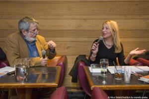 Café littéraire avec Florence Quentin autour de l'ouvrage qu'elle a dirigé "le livre des Egyptes" ,  éd. Robert Laffont, Mercredi 11 Février 2015, Institut du monde arabe, Paris.