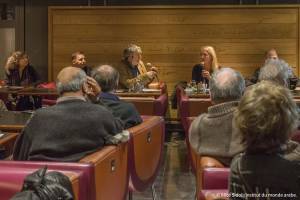 Café littéraire avec Florence Quentin autour de l'ouvrage qu'elle a dirigé "le livre des Egyptes" ,  éd. Robert Laffont, Mercredi 11 Février 2015, Institut du monde arabe, Paris.